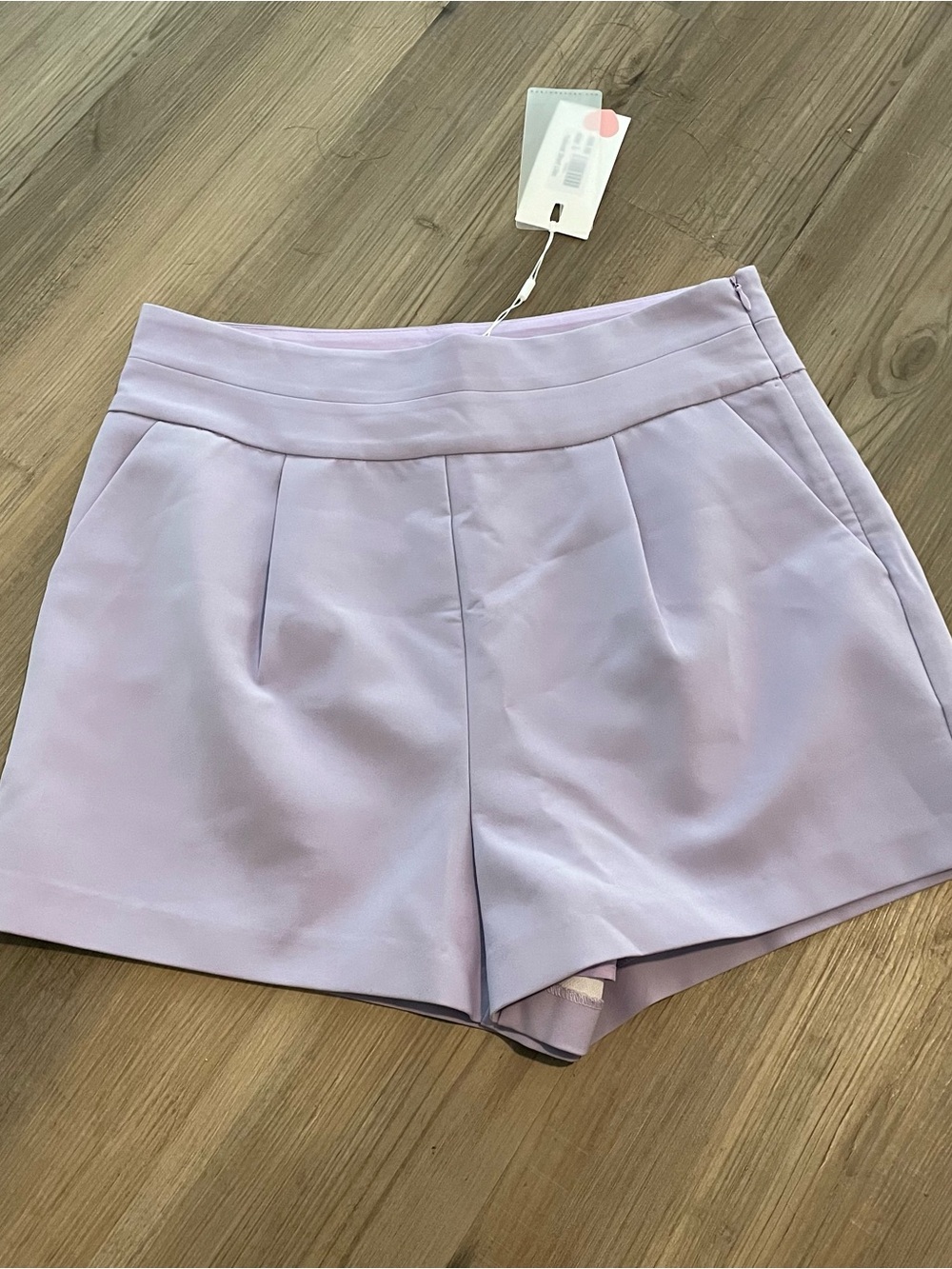 Endless Rose Lilac High-Waist Tailored Shorts Size Large NWT